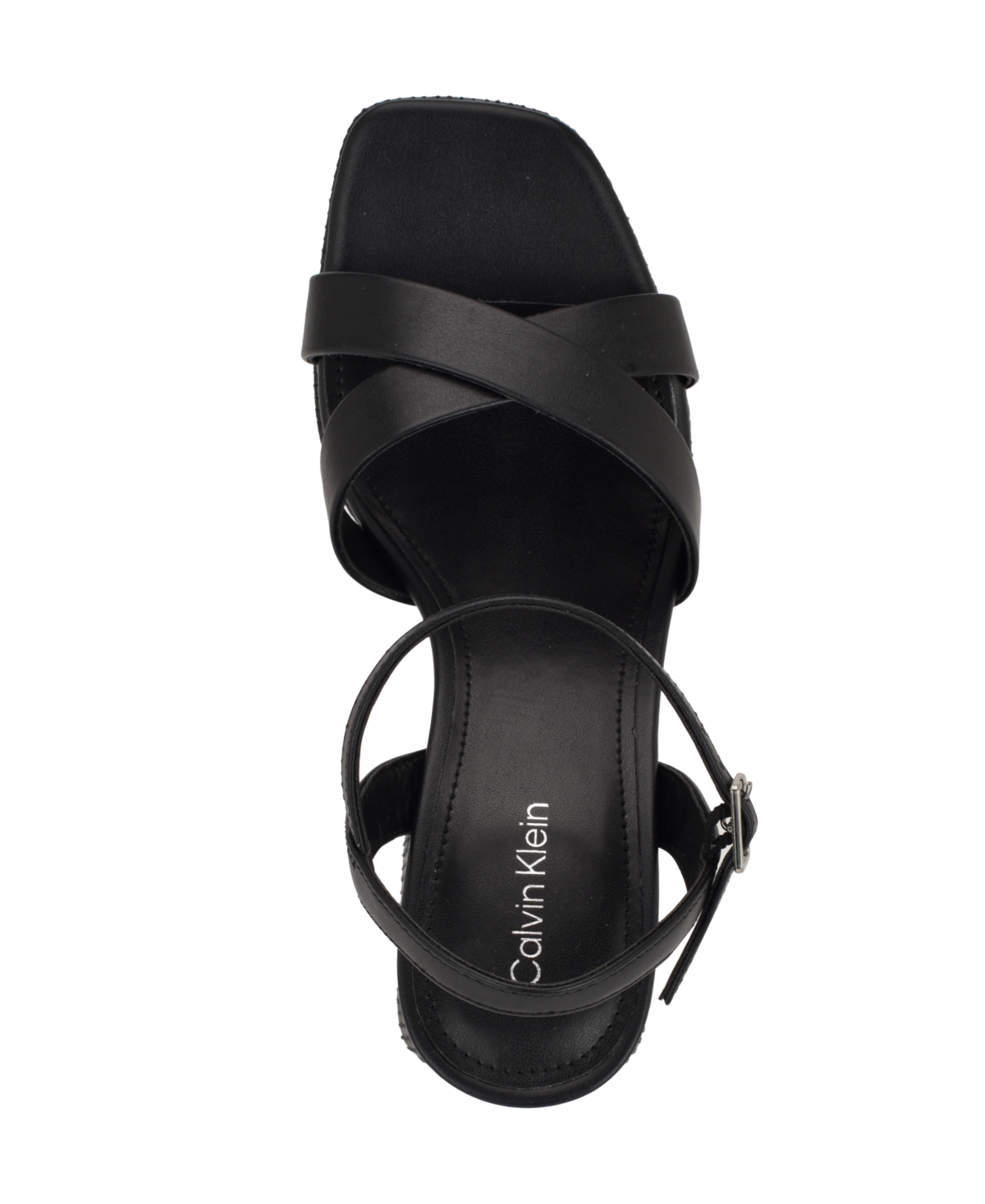 Calvin Klein Women's Drancy Platform Block Heel Sandals In Black
