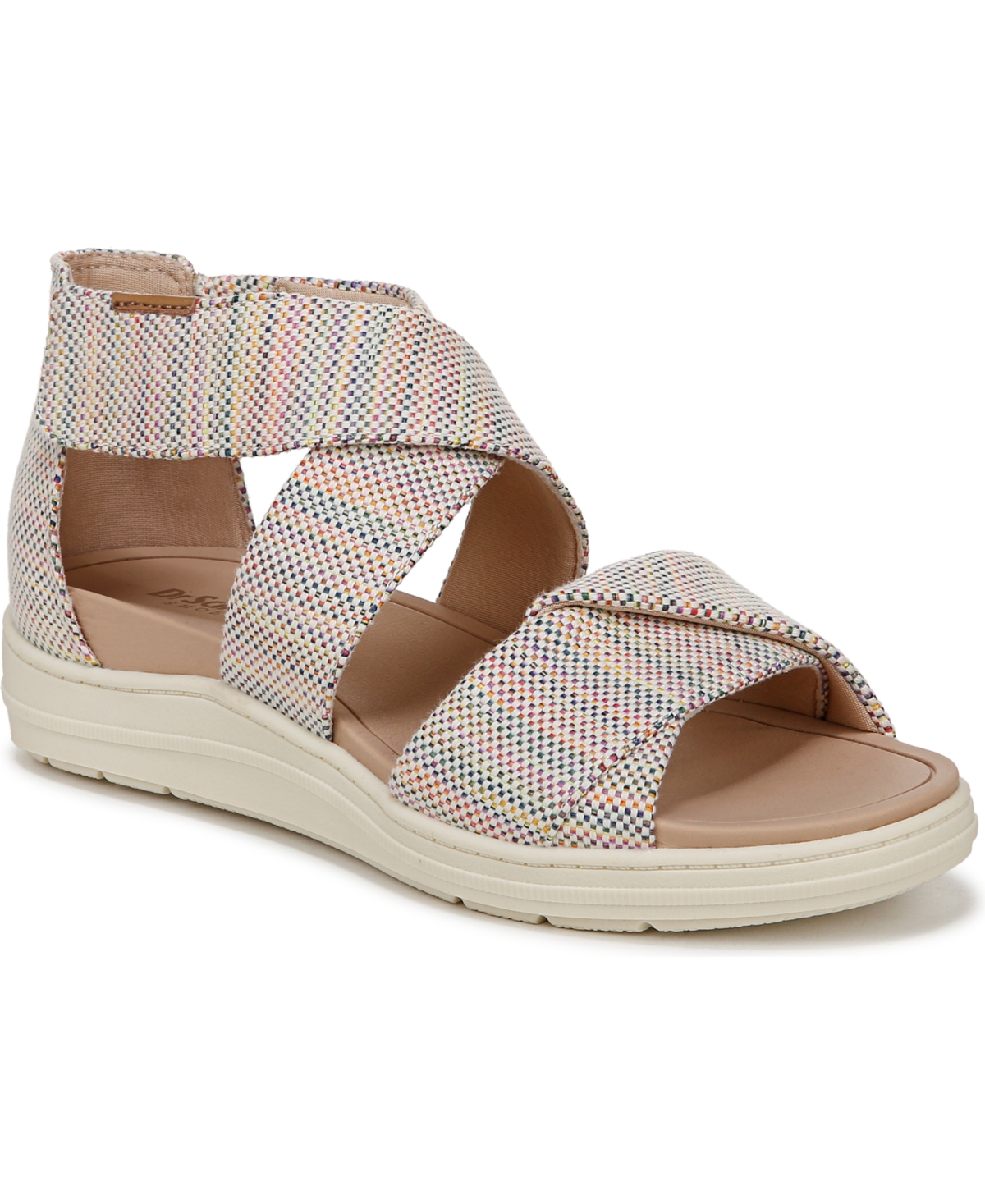 DR. SCHOLL'S WOMEN'S TIME OFF FUN ANKLE STRAP WEDGE SANDALS 