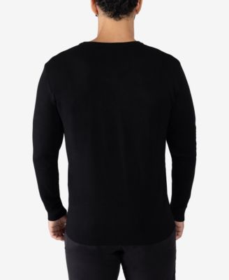 X-Ray Мужской базовый пуловер X-Ray с V-образным вырезом и свитером средней плотности