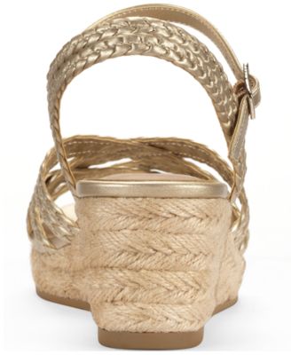 Women's Vanaa Buckles Wedge Sandals, Exclusively at Macy's