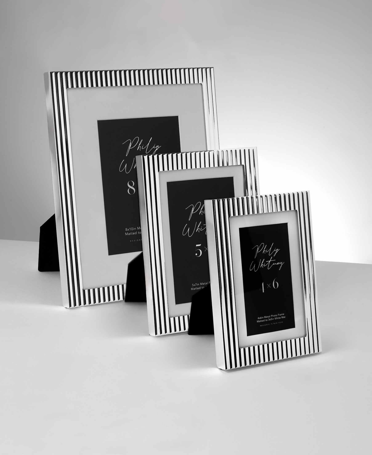 Philip Whitney Kelly Metal Picture Frame, 5" X 7" In Silver