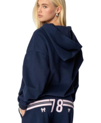 Edikted Womens 78 Bow Zip Up Hoodie 17590₽