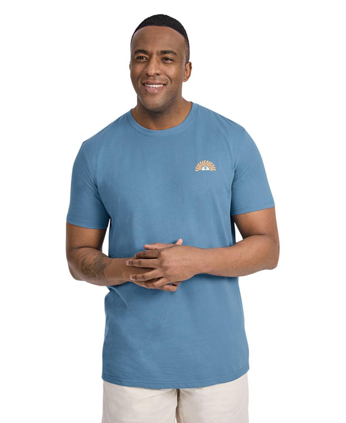 Big & Tall Radical Longline Tee - Blue