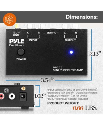 Phono Turntable Preamp with RCA Input & Low Noise Operation