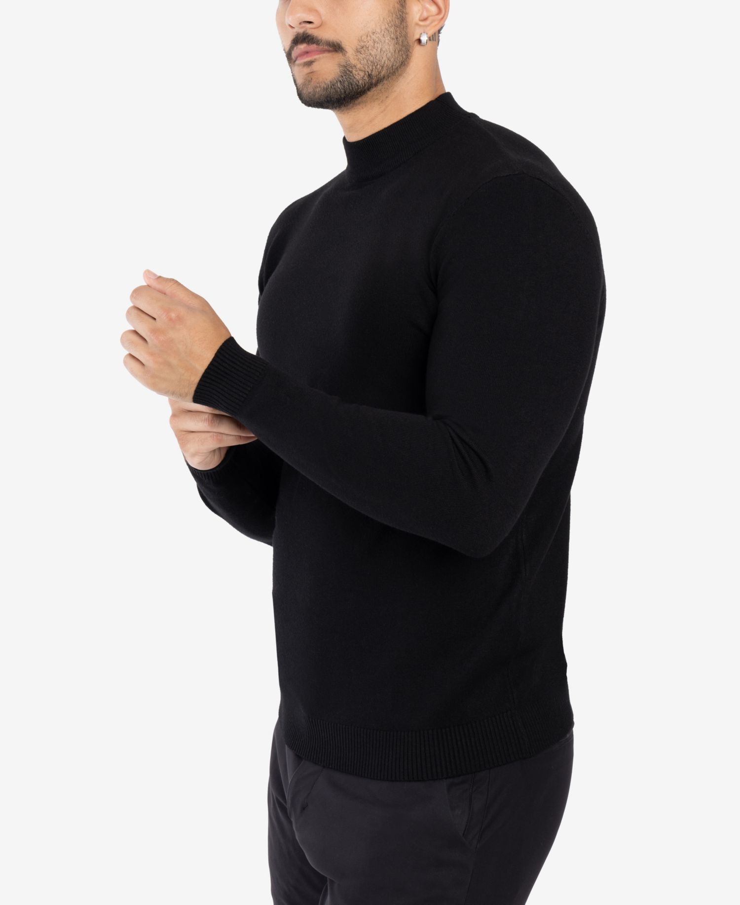 Big & Tall Mock Neck Sweater