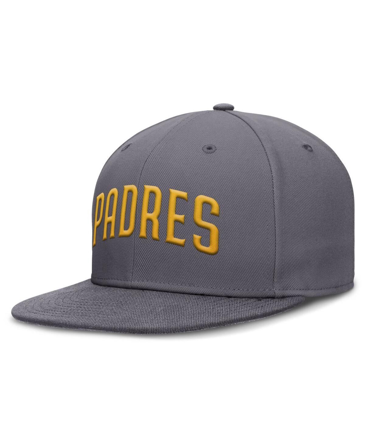 Nike Men's Gray San Diego Padres Performance True Fitted Hat In Gray