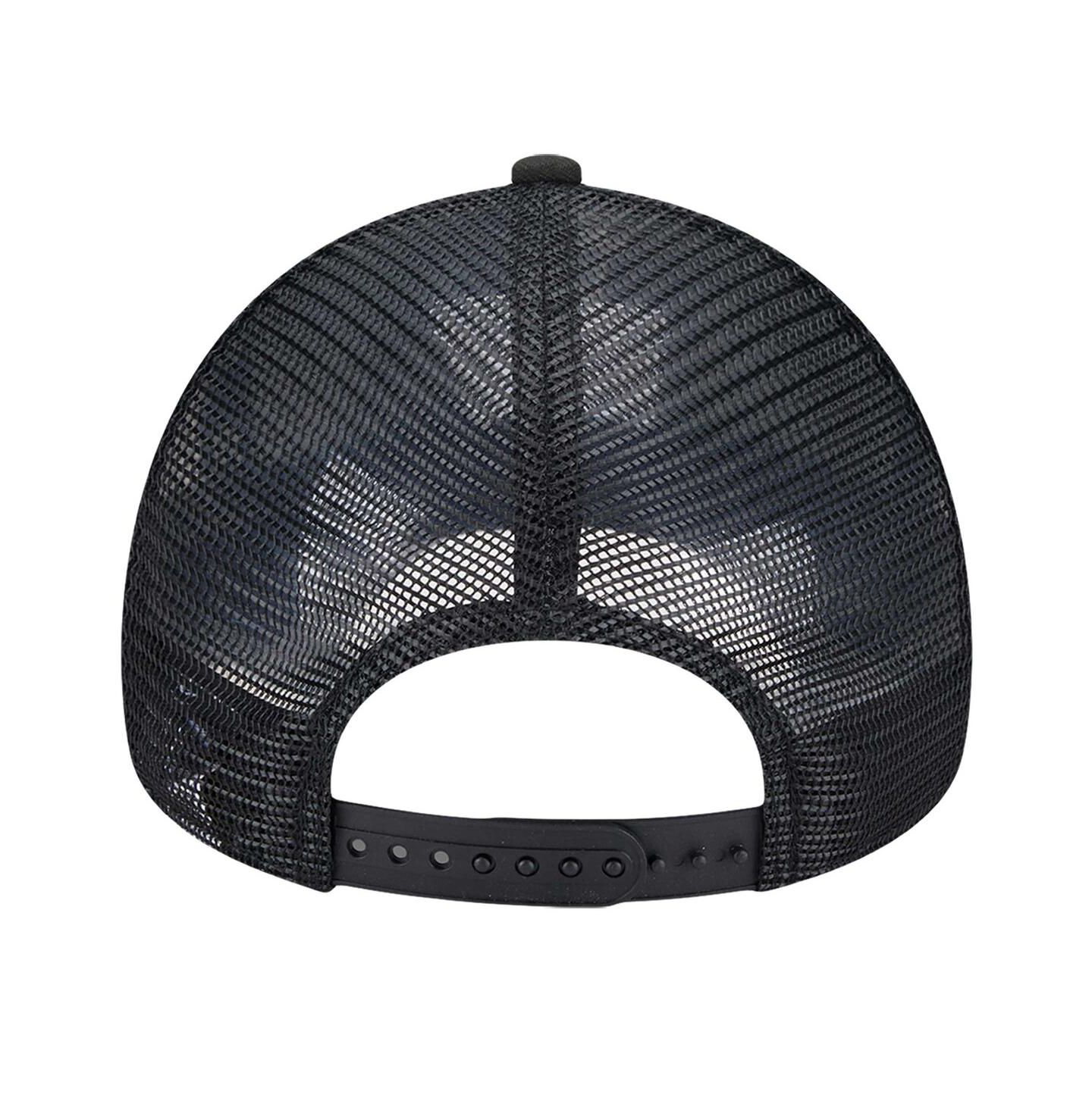 Мужская кепка New Era Black/Kelly Green Boston Celtics Tip Off A-Frame Trucker 9FORTY Adjustable Hat — фото 2