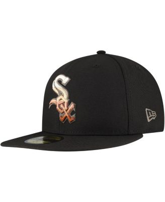 Men's Black Chicago White Sox Dune Gradient Side Patch 59FIFTY Fitted Hat