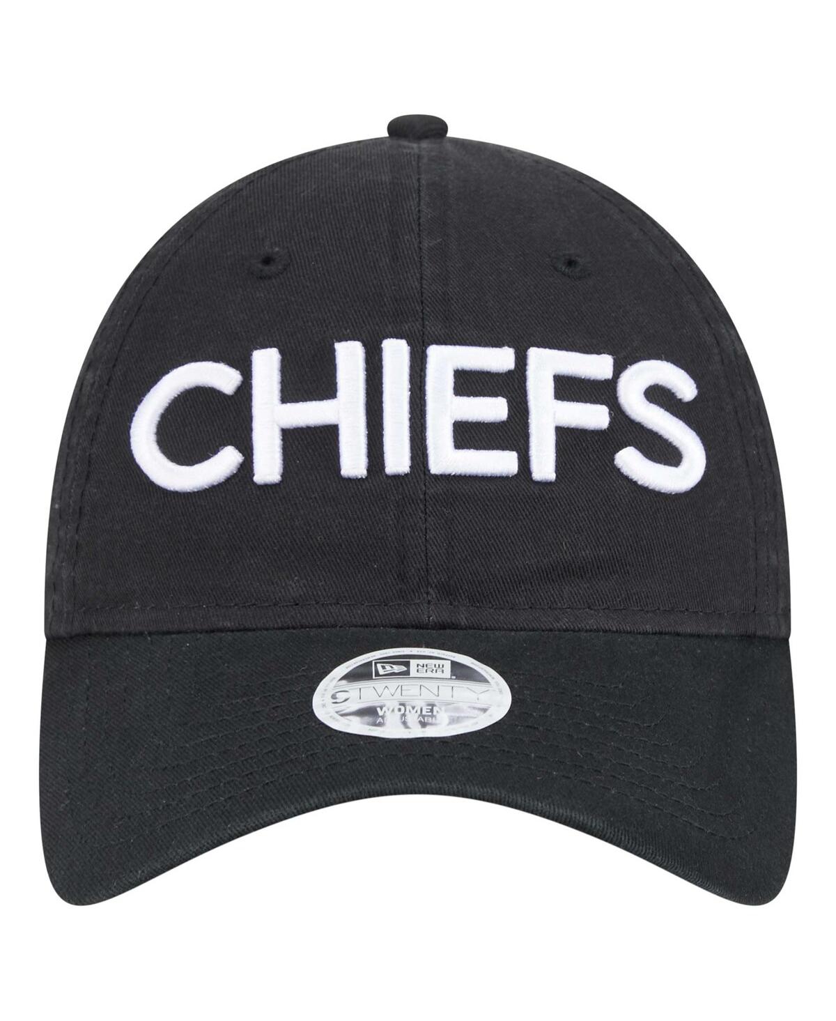 New Era Women's Black Kansas City Chiefs Cece 9TWENTY Adjustable Hat