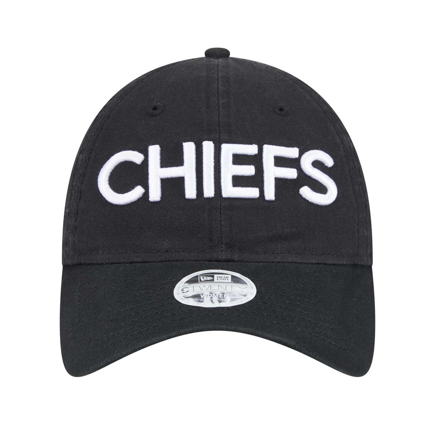 Women's Black Kansas City Chiefs Cece 9TWENTY Adjustable Hat