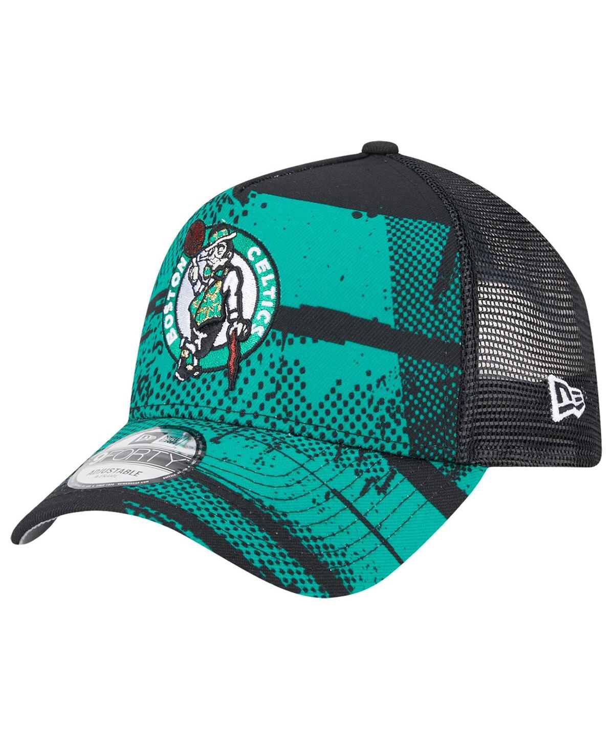 New Era Mens Boston Celtics  Celtics A Frame Otc Nba 24 Tip Off Hat In Black,kelly Green