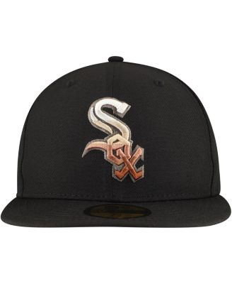 Men's Black Chicago White Sox Dune Gradient Side Patch 59FIFTY Fitted Hat