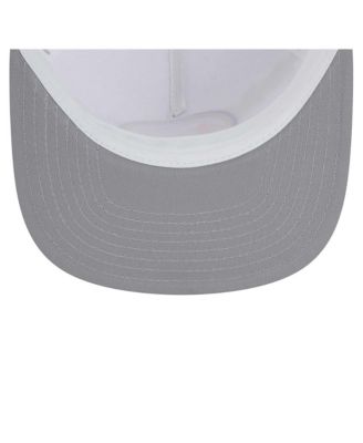 Men's White/Royal Golden State Warriors Dip-Dye 9FIFTY A-Frame Trucker Snapback Hat