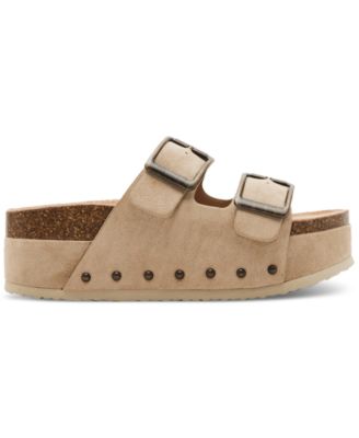 Babes Double-Strap Flatform Footbed Sandals