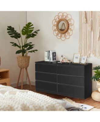 Spacious Double Dresser for Stylish Bedroom Storage and Organization