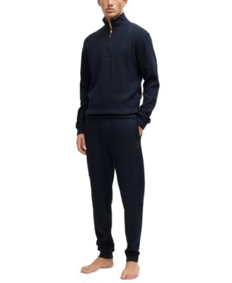 BOSS Mens Structure Quarter-Zip Pajama Jacket 18690₽