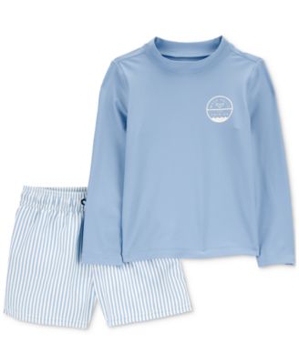 Toddler Boys Rashguard & Swim Trunk Set