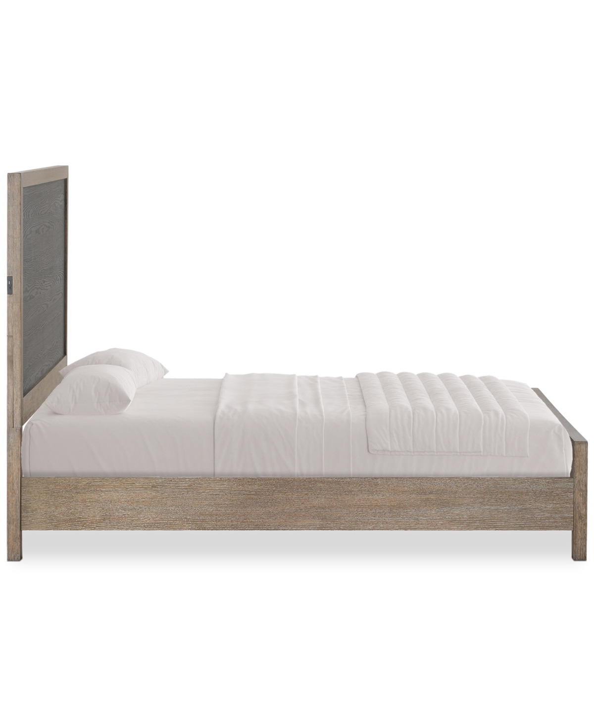 Macy's Portmore Full Panel Storage Bed (with Soft Close Drawers), Created For  In Brown