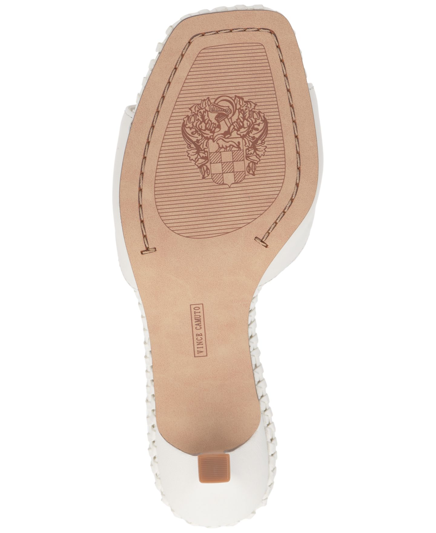 Женские сандалии Vince Camuto Emmla Braided-Trim Dress Sandals, цвет: Белый — фото 5