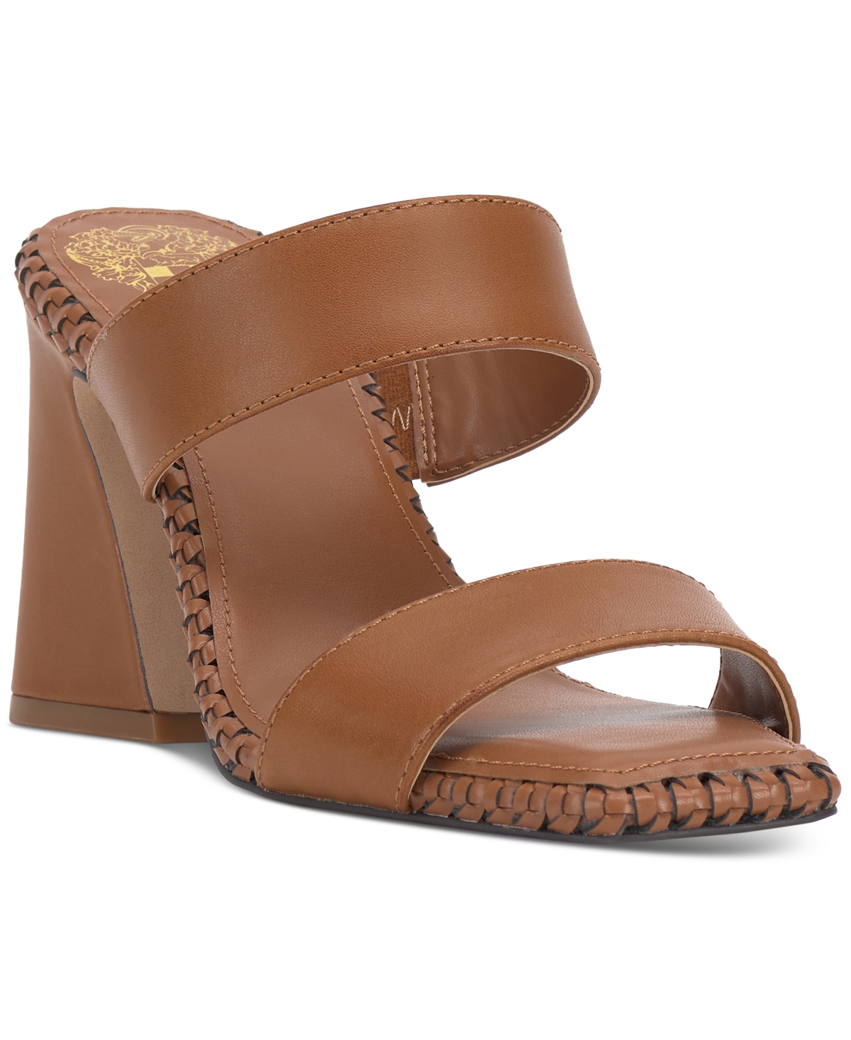Vince Camuto Kaden Slide Sandal In Caramello Leather