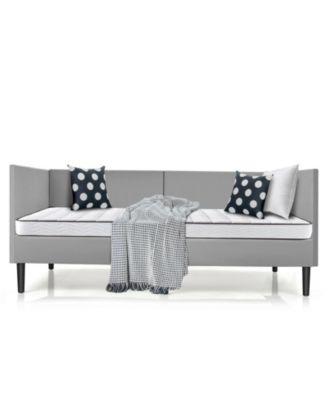 Twin Size Daybed Frame with Sturdy Wooden Slat Support