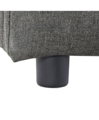 Upholstered LED Bed Frame with Headboard and 4 Drawers-Full Size