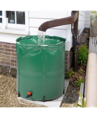 Folding Rain Barrel Water Collector for Efficient Water Storage and Space-Saving Design