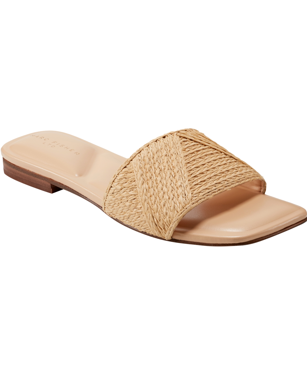 Women's Murphy Square Toe Flat Sandals - Black