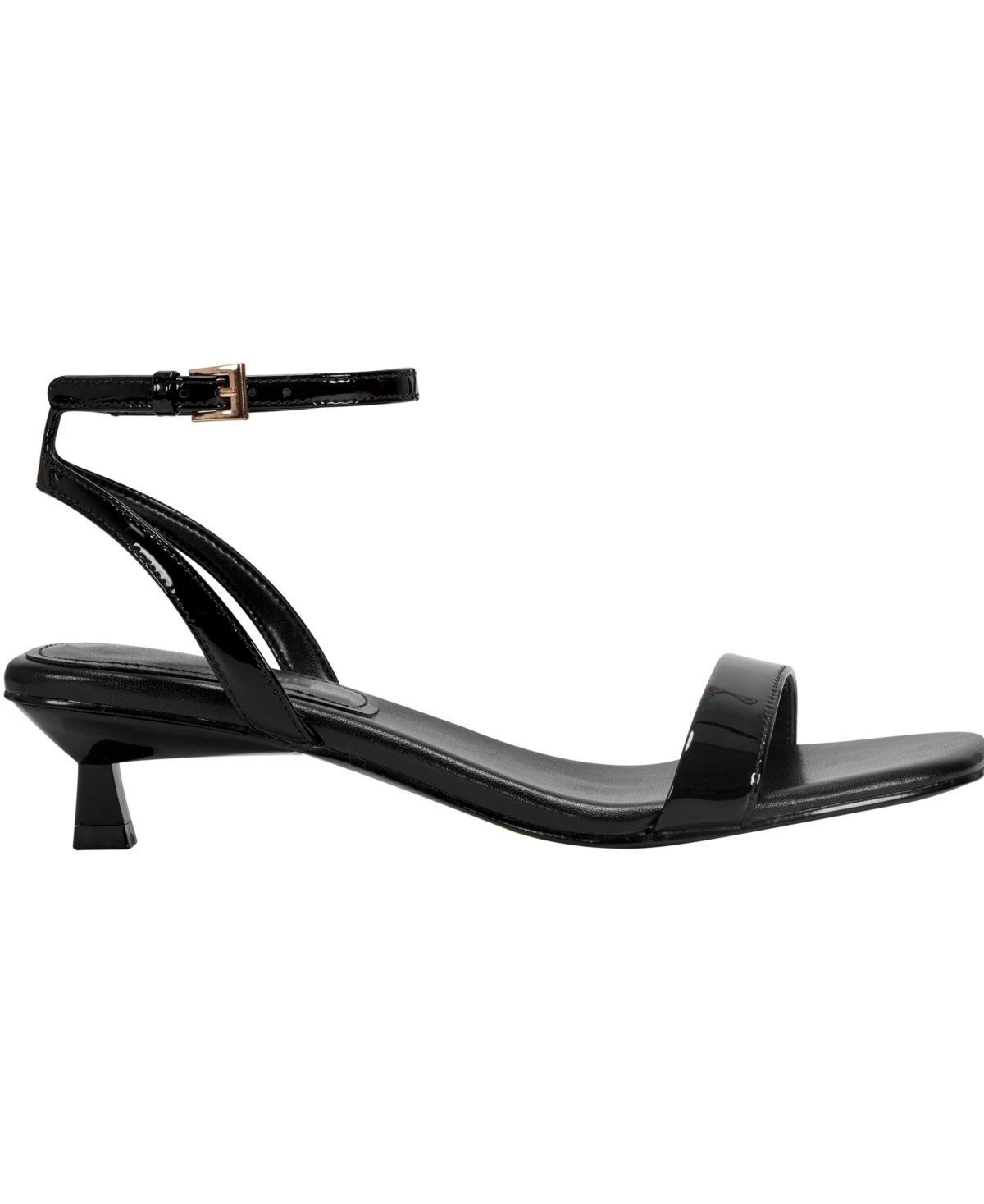Marc Fisher Ltd Women's Alona Ankle Strap Sandal In Black Patent