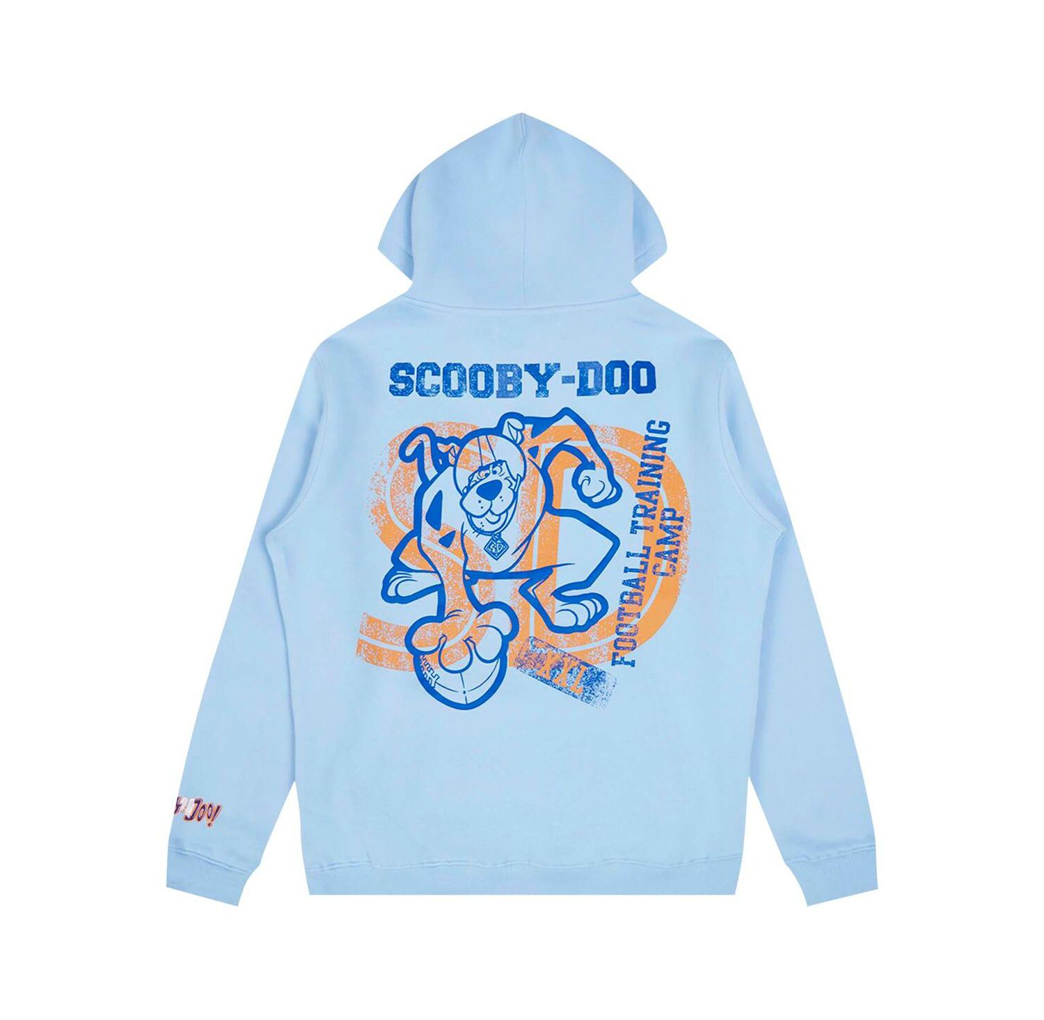 Men's Light Blue Scooby-Doo Football Training Camp Pullover Hoodie