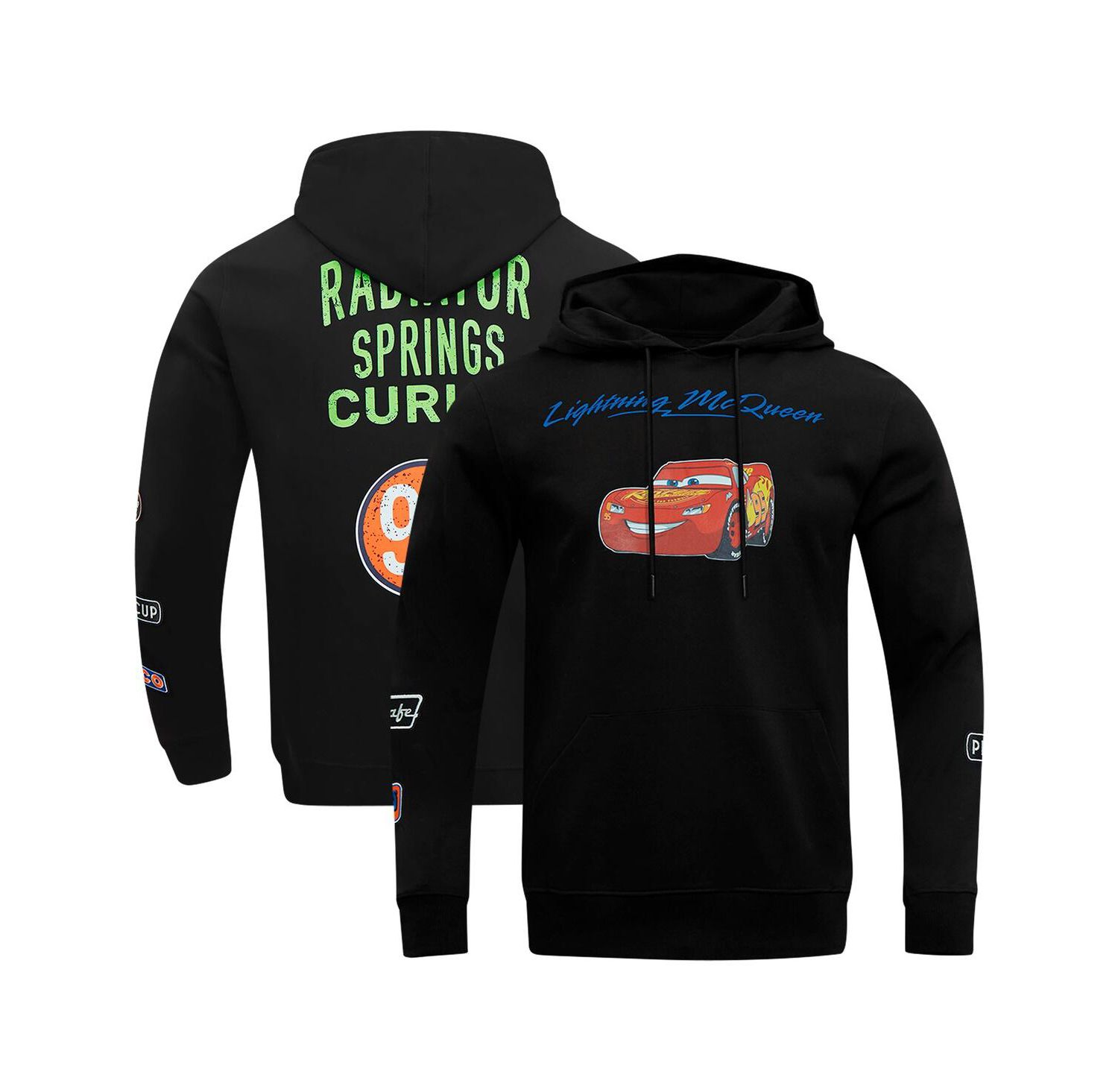 Men's Black Cars Radiator Pullover Hoodie