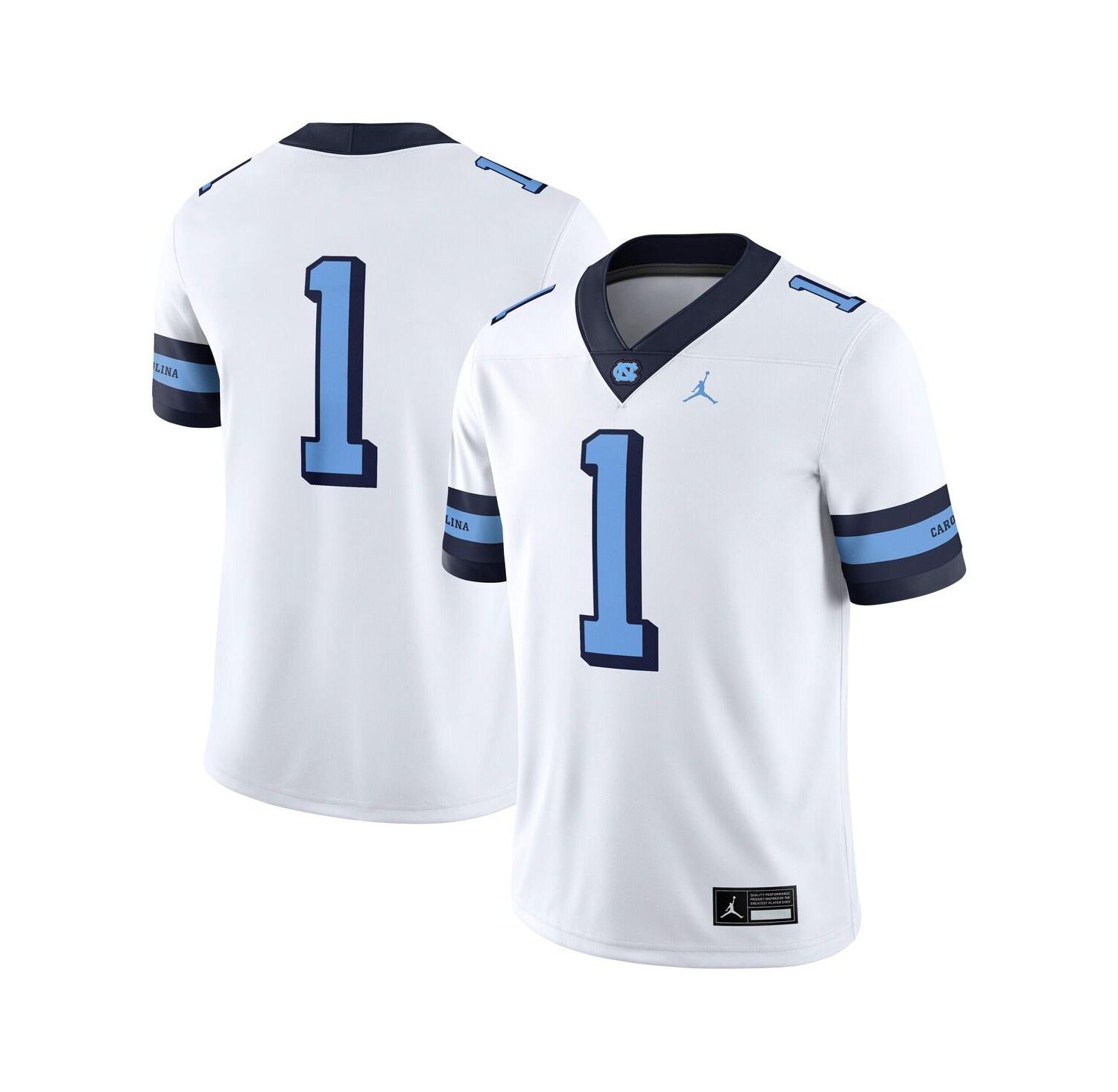 Big Boys and Girls 1 White North Carolina Tar Heels Alternate Game Jersey