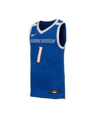Big Boys and Girls 1 Royal Boise State Broncos Replica Basketball Jersey