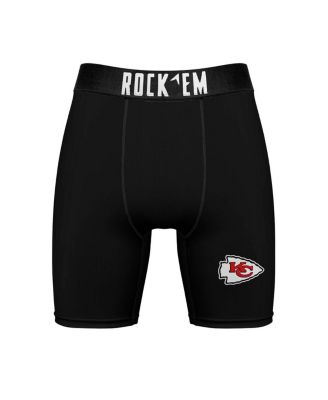 Men's Kansas City Chiefs Primary Crew Socks Boxer Briefs Combo Pack