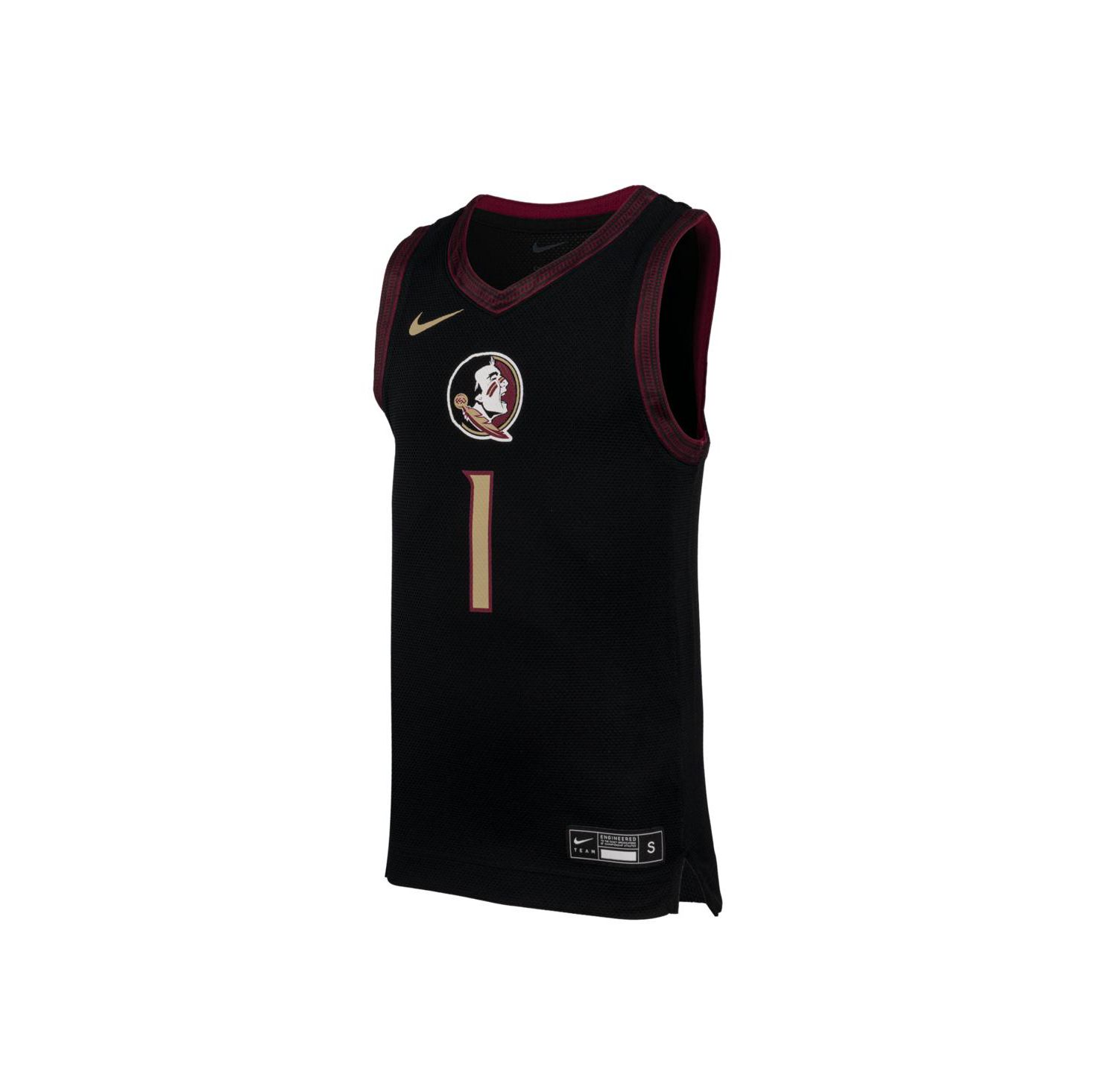 Big Boys and Girls 1 Black Florida State Seminoles Replica Basketball Jersey