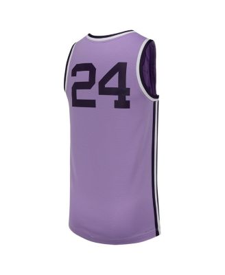 Men's 24 Lavender Kansas State Wildcats Retro Replica Basketball Jersey