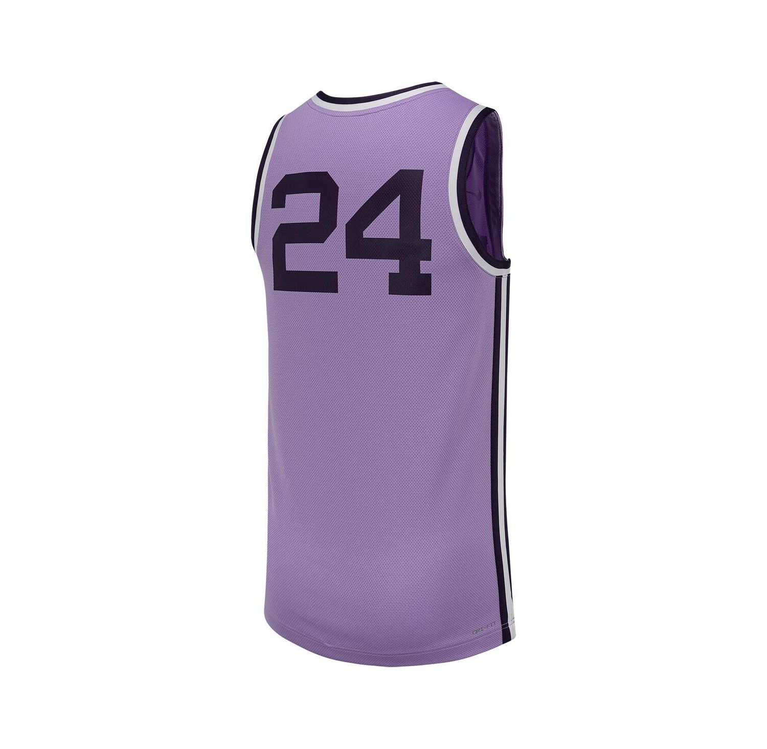 Men's 24 Lavender Kansas State Wildcats Retro Replica Basketball Jersey