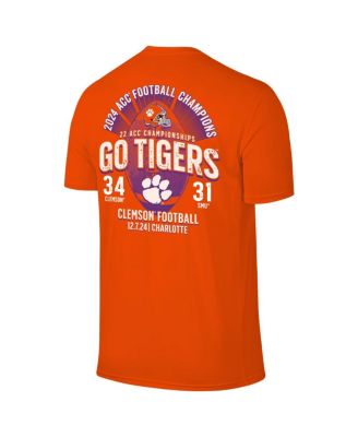 The Victory Men's Orange Clemson Tigers 2024 ACC Football Conference Champions Score T-Shirt