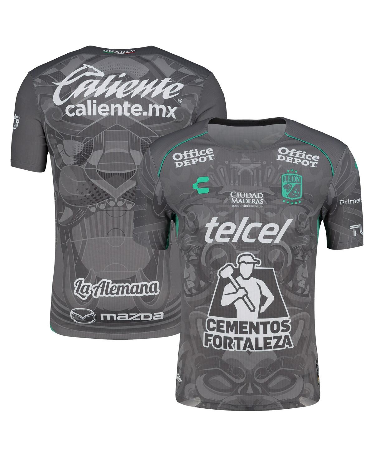 Men's Gray Club Leon 2024/25 Third Authentic Jersey - Gray