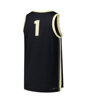 Men's 1 Black Purdue Boilermakers Replica Basketball Jersey