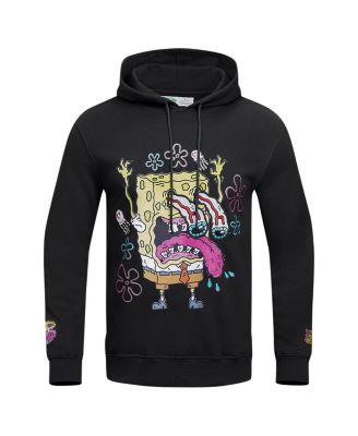 Men's Black SpongeBob SquarePants Messy and Gross Bob Pullover Hoodie