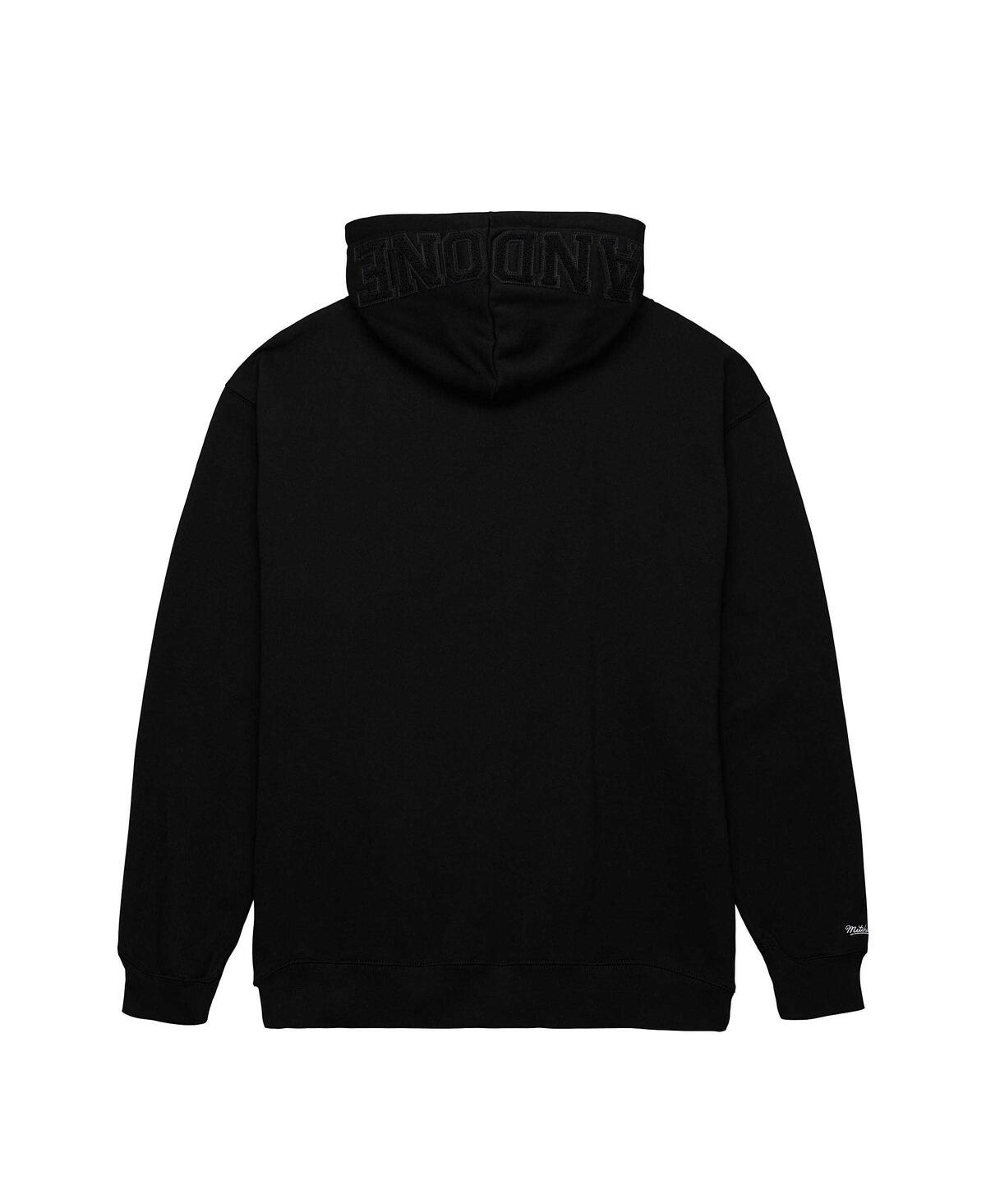 Mitchell & Ness Men's M&n X And1 Pullover Hoodie Black Pullover Hoodie In Black