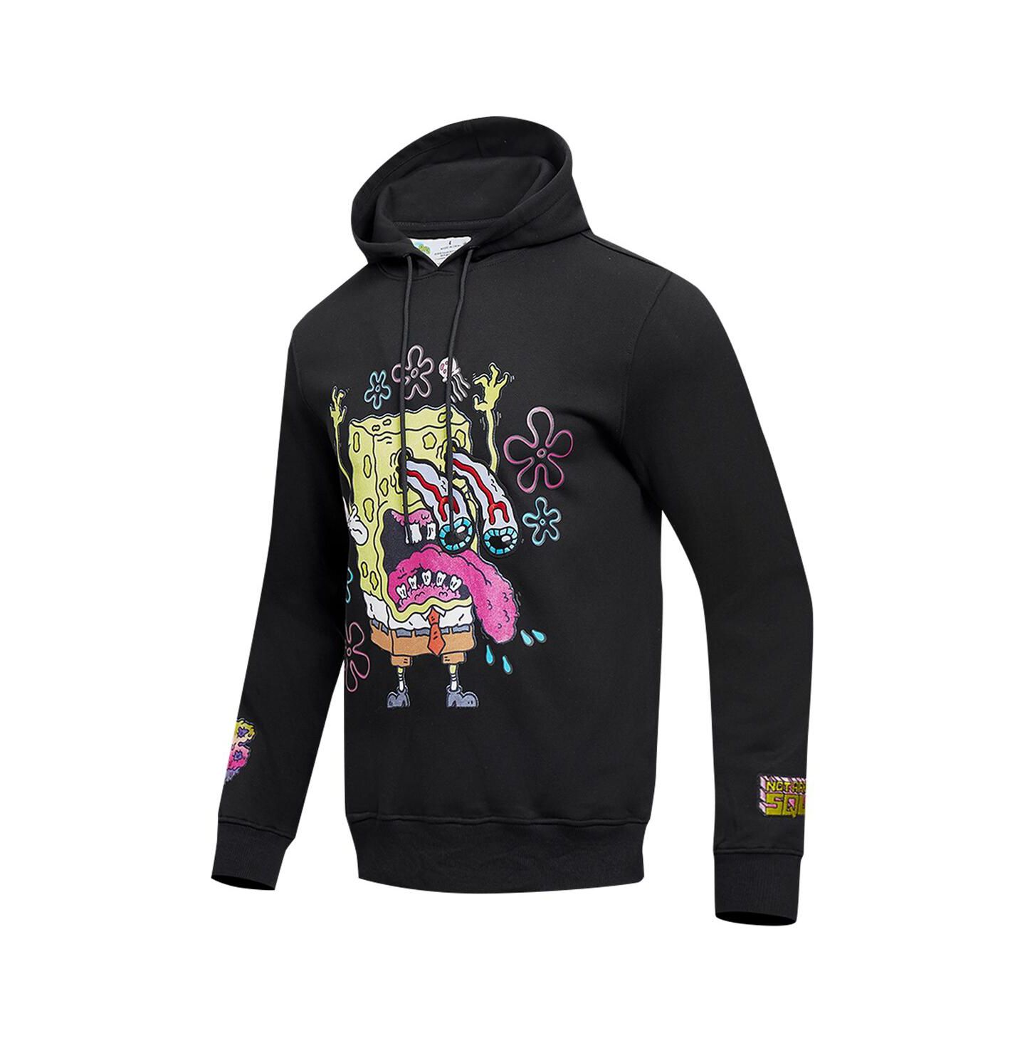 Мужское худи Freeze Max Black SpongeBob SquarePants Messy and Gross Bob Pullover — фото 3