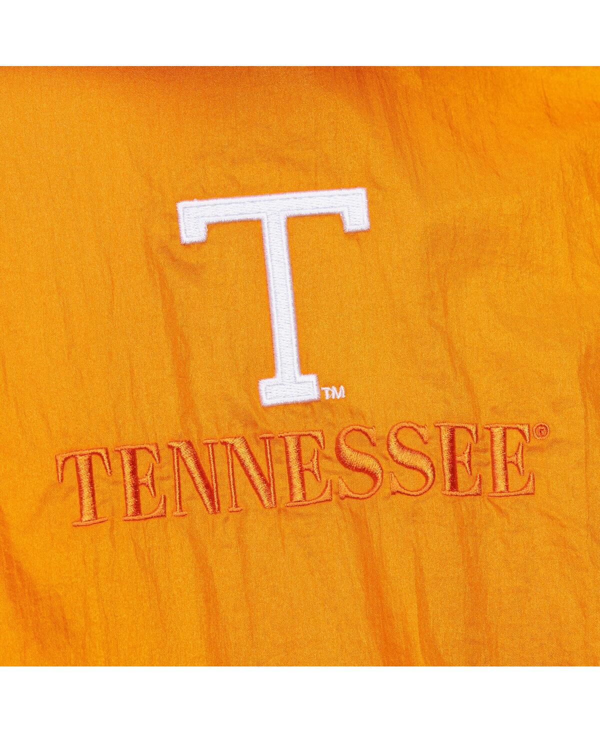 Mitchell & Ness Men's Tennessee Orange Tennessee Volunteers Anorak Vintage Logo Half-zip Hoodie Jacket In Tennessee Orange