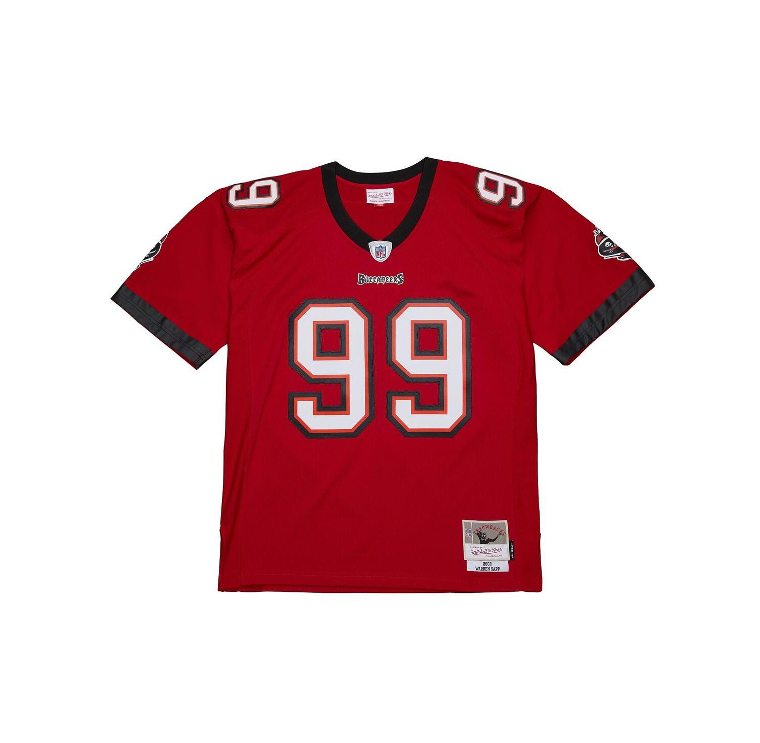 Men's Warren Sapp Red Tampa Bay Buccaneers 2002 Legacy Replica Jersey