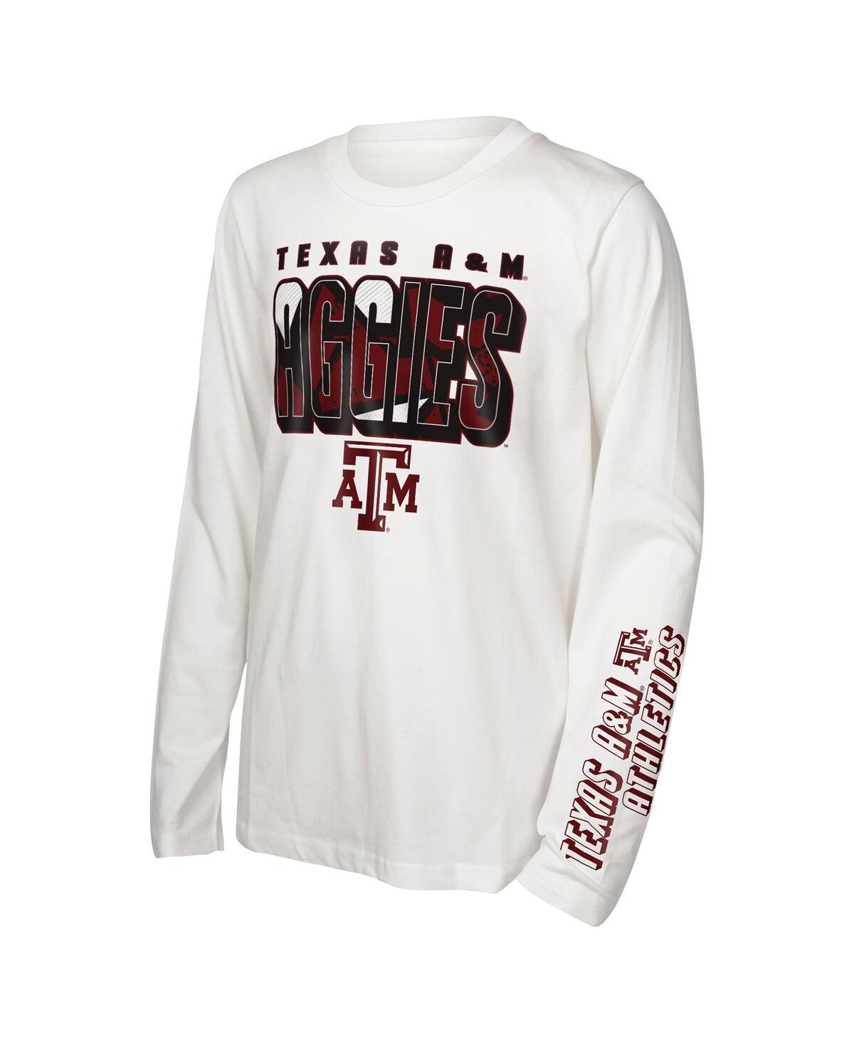 Outerstuff Big Boys And Girls Texas A & M Aggies In The Mix T-shirt Combo Set In Maroon