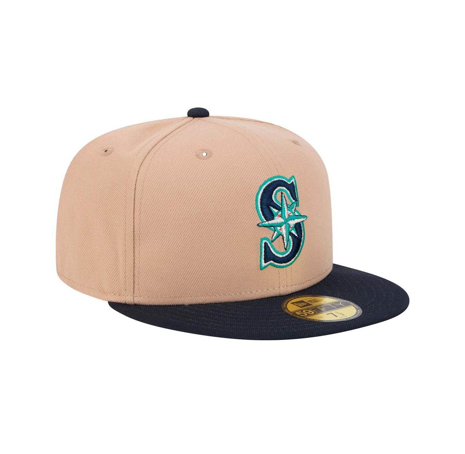Men's Khaki Seattle Mariners 59FIFTY Fitted Hat