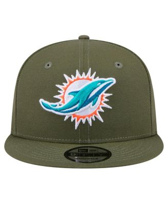 Men's Olive Miami Dolphins Main 9FIFTY Snapback Hat