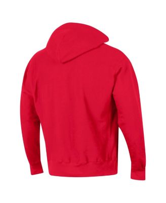 Men's Scarlet Nebraska Huskers Vault Late Night Reverse Weave Pullover Hoodie
