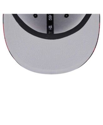 Men's Black/Red Miami Heat Tip-Off 59FIFTY Fitted Hat